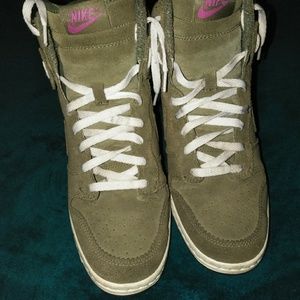Nike dunks high wedge sneaker